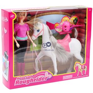 Horse And Doll Set Boxed Side View