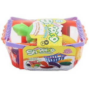 Toy Shopping Basket With Fruit Cdu