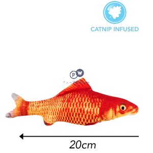 World Of Pets Soft Fish Catnip Cat Toy 20cm Assorted