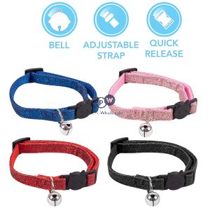 World Of Pets Glitter Car Collar 20cm-30cm Assorted Colours