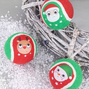 Smart Choice Assorted Christmas Festive Tennis Balls 3 Pack