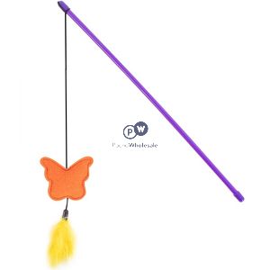 World Of Pets Catnip Butterfly Cat Teaser 40cm Assorted Colours