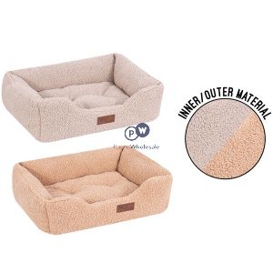 Sweet Dreams Boucle Sherpa Pet Bed Small 46cm X 36cm X 15cm Assorted Colours