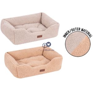 Sweet Dreams Boucle Sherpa Pet Bed Large 71cm X 58cm X 23cm Assorted Colours