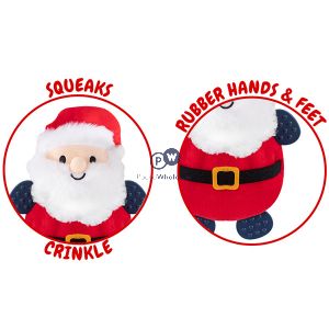Smart Choice Christmas Plush Rubber Festive Character Dog Toys 30cm Assorted