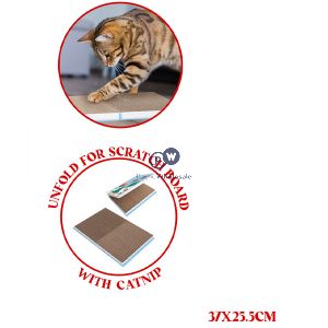 Smart Choice Christmas Meowy Christmas Catnip Folding Scratch Board 37cm X 25.5cm