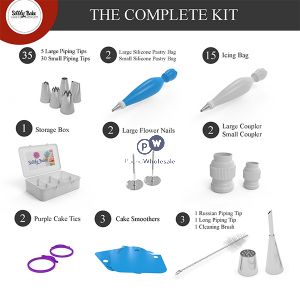 Swirly Bake Cake Decorating Kit 65pc