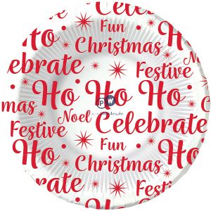 Giftmaker Christmas Festive Print Paper Plates 6 Pack Cdu