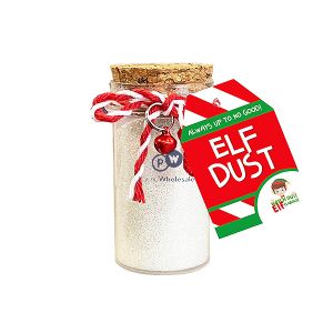 Christmas Glass Bottle Elf Dust Cdu