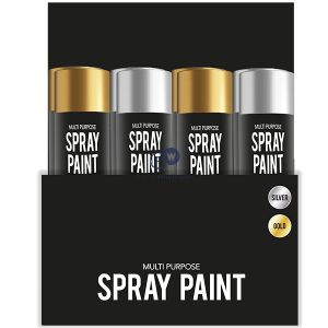 Christmas Metallic Spray 250ml Cdu Assorted Colours