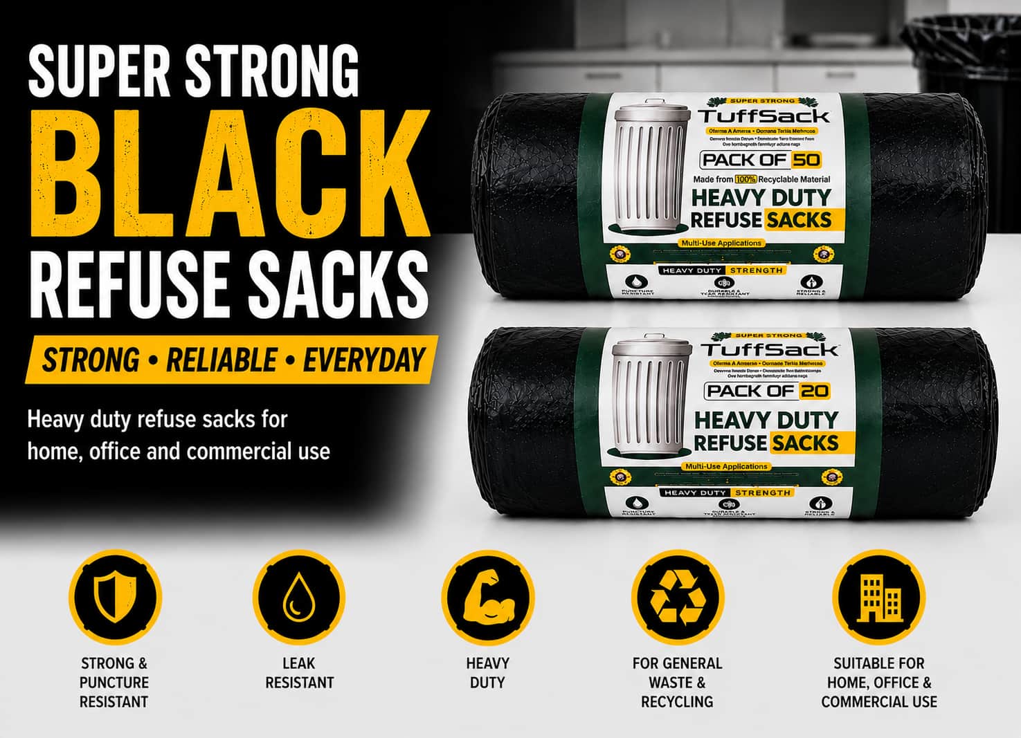 TUFFSACK Brand Banner