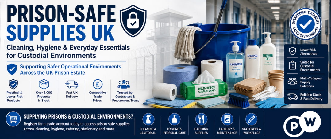 Prison-Safe Supplies UK: Cleaning, Hygiene & Everyday Essentials for Custodial Environments