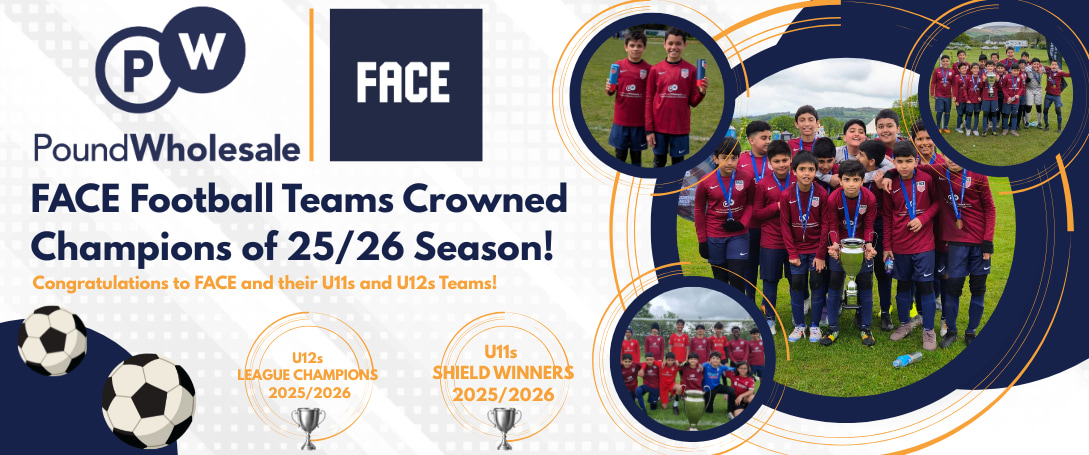 Pound Wholesale-Backed FACE Football Teams Scoop Top Trophies for 25/26 Season!